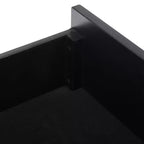 Cassettiera moderna a 3 cassetti con gambe affusolate | Legno e MDF, Nero/Tortora/Bianco