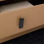 Cassettiera moderna a 3 cassetti con gambe affusolate | Legno e MDF, Nero/Tortora/Bianco