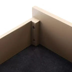 Cassettiera moderna a 3 cassetti con gambe affusolate | Legno e MDF, Nero/Tortora/Bianco