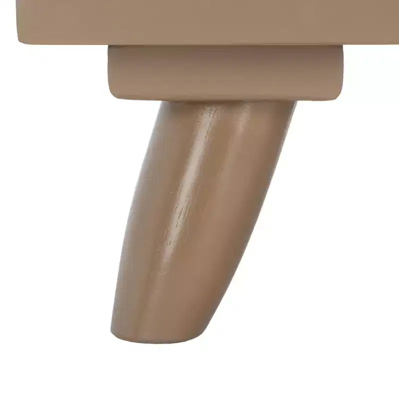 Cassettiera moderna a 3 cassetti con gambe affusolate | Legno e MDF, Nero/Tortora/Bianco