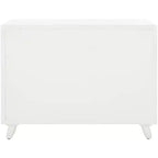 Cassettiera moderna a 3 cassetti con gambe affusolate | Legno e MDF, Nero/Tortora/Bianco