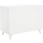 Cassettiera moderna a 3 cassetti con gambe affusolate | Legno e MDF, Nero/Tortora/Bianco