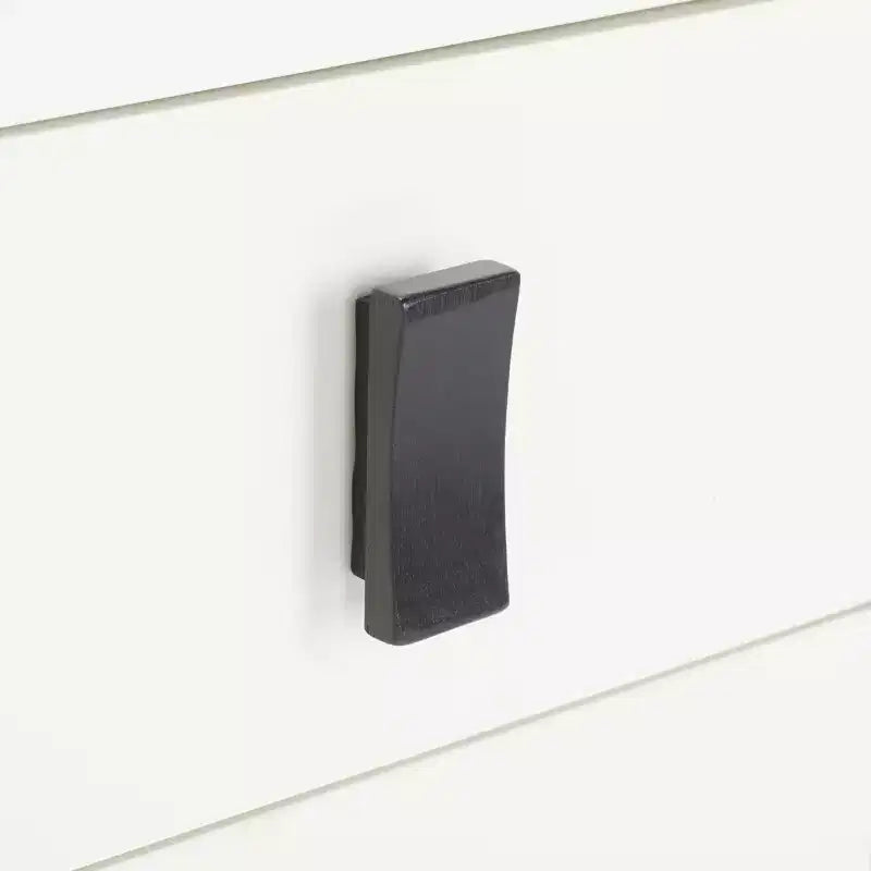 Cassettiera moderna a 3 cassetti con gambe affusolate | Legno e MDF, Nero/Tortora/Bianco