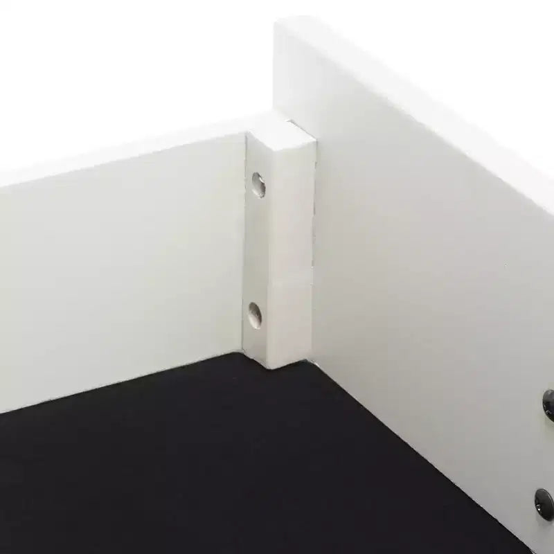 Cassettiera moderna a 3 cassetti con gambe affusolate | Legno e MDF, Nero/Tortora/Bianco