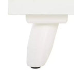 Cassettiera moderna a 3 cassetti con gambe affusolate | Legno e MDF, Nero/Tortora/Bianco