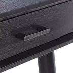 Scrivania 2 cassetti | Legno e MDF, Stile Classico, Nero/Marrone/Bianco anticato