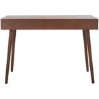 Scrivania 2 cassetti | Legno e MDF, Stile Classico, Nero/Marrone/Bianco anticato