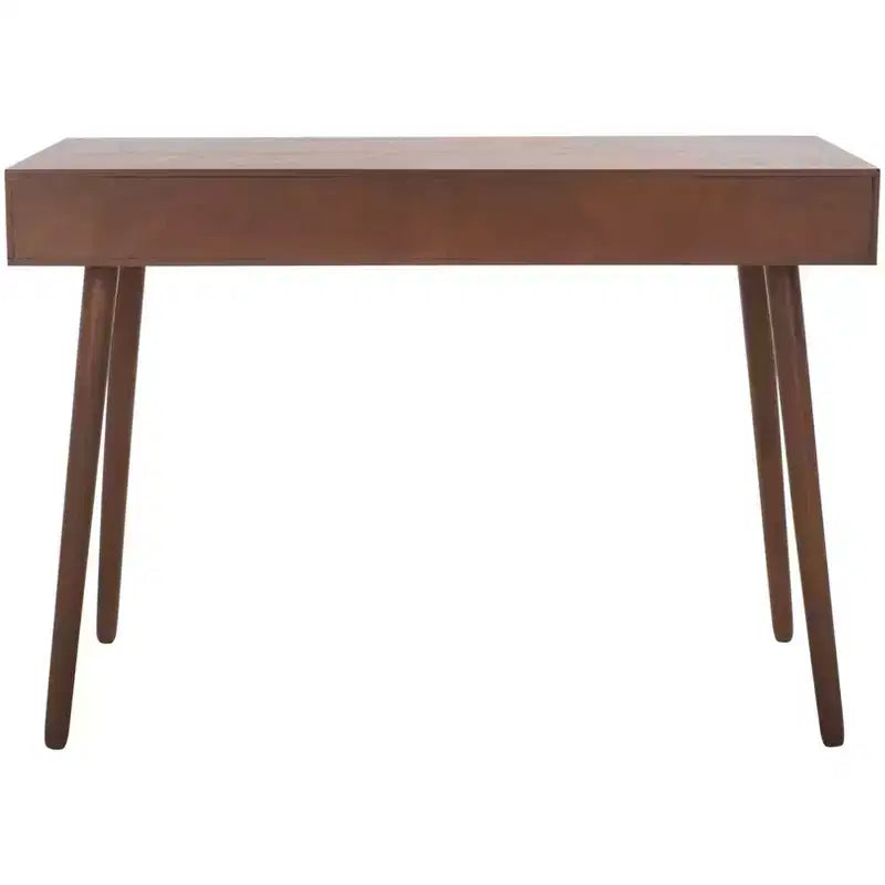 Scrivania 2 cassetti | Legno e MDF, Stile Classico, Nero/Marrone/Bianco anticato
