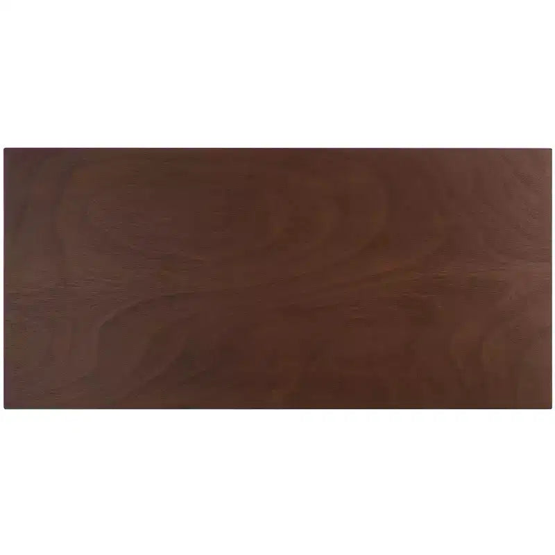 Scrivania 2 cassetti | Legno e MDF, Stile Classico, Nero/Marrone/Bianco anticato