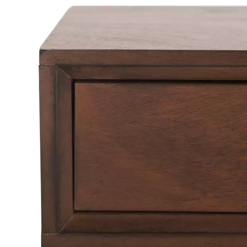 Scrivania 2 cassetti | Legno e MDF, Stile Classico, Nero/Marrone/Bianco anticato