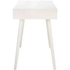 Scrivania 2 cassetti | Legno e MDF, Stile Classico, Nero/Marrone/Bianco anticato