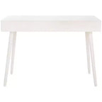 Scrivania 2 cassetti | Legno e MDF, Stile Classico, Nero/Marrone/Bianco anticato