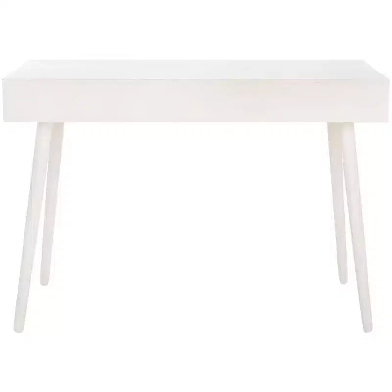 Scrivania 2 cassetti | Legno e MDF, Stile Classico, Nero/Marrone/Bianco anticato