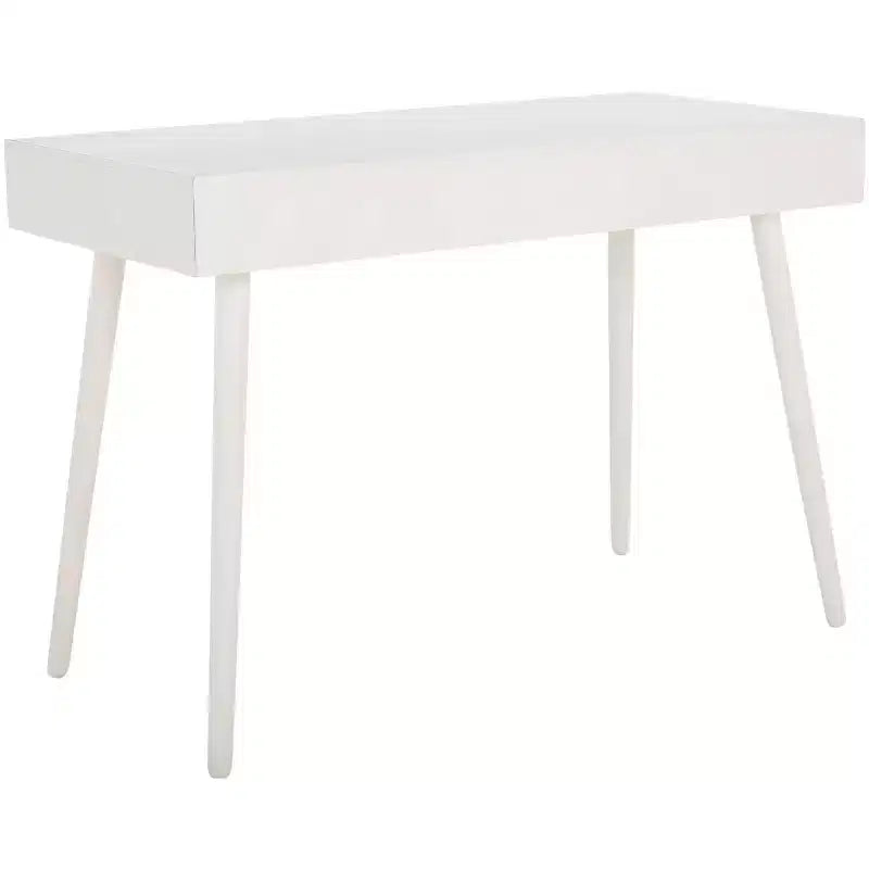 Scrivania 2 cassetti | Legno e MDF, Stile Classico, Nero/Marrone/Bianco anticato