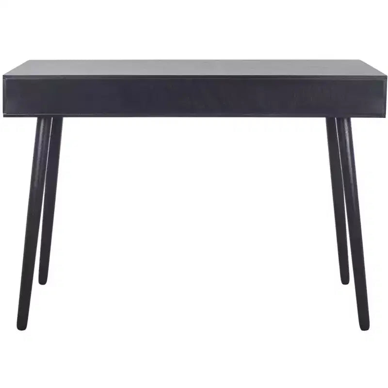 Scrivania 2 cassetti | Legno e MDF, Stile Classico, Nero/Marrone/Bianco anticato