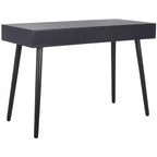 Scrivania 2 cassetti | Legno e MDF, Stile Classico, Nero/Marrone/Bianco anticato