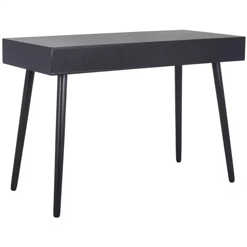 Scrivania 2 cassetti | Legno e MDF, Stile Classico, Nero/Marrone/Bianco anticato