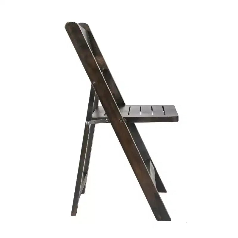 Set di 2 sedie pieghevoli da pranzo in legno massello di faggio | Capacità 136 kg, nessun assemblaggio richiesto
