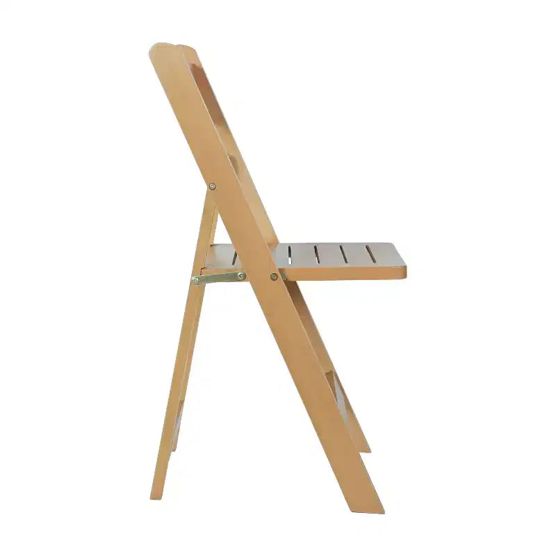 Set di 2 sedie pieghevoli da pranzo in legno massello di faggio | Capacità 136 kg, nessun assemblaggio richiesto