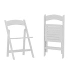 Set di 2 sedie pieghevoli da pranzo in legno massello di faggio | Capacità 136 kg, nessun assemblaggio richiesto