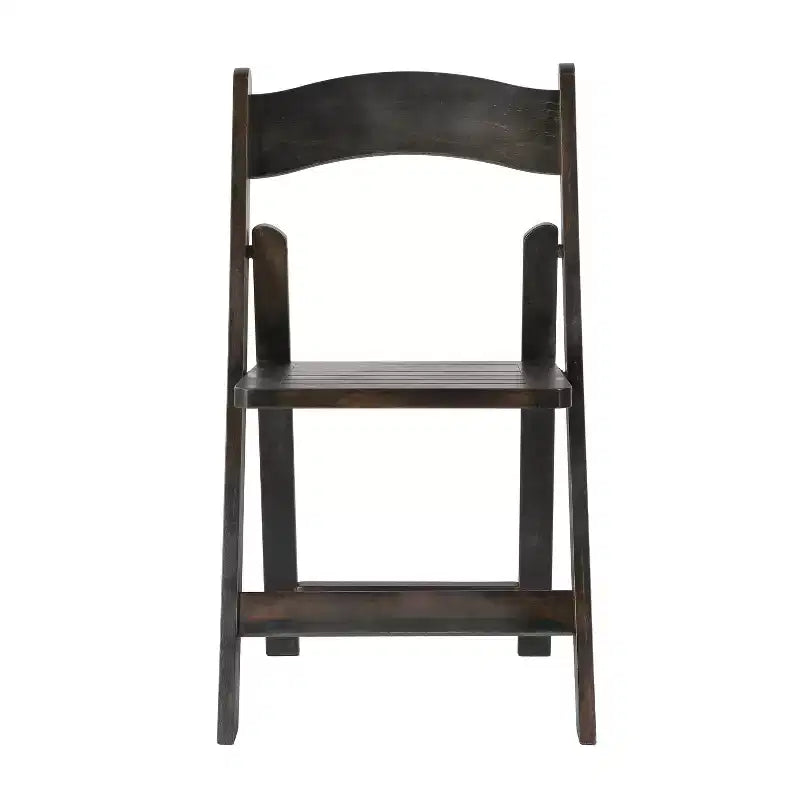 Set di 2 sedie pieghevoli da pranzo in legno massello di faggio | Capacità 136 kg, nessun assemblaggio richiesto
