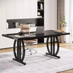 Scrivania Direzionale Moderna | Capacità 158 kg, piano in MDF e struttura in metallo