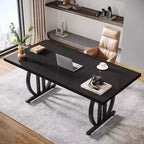 Scrivania Direzionale Moderna | Capacità 158 kg, piano in MDF e struttura in metallo