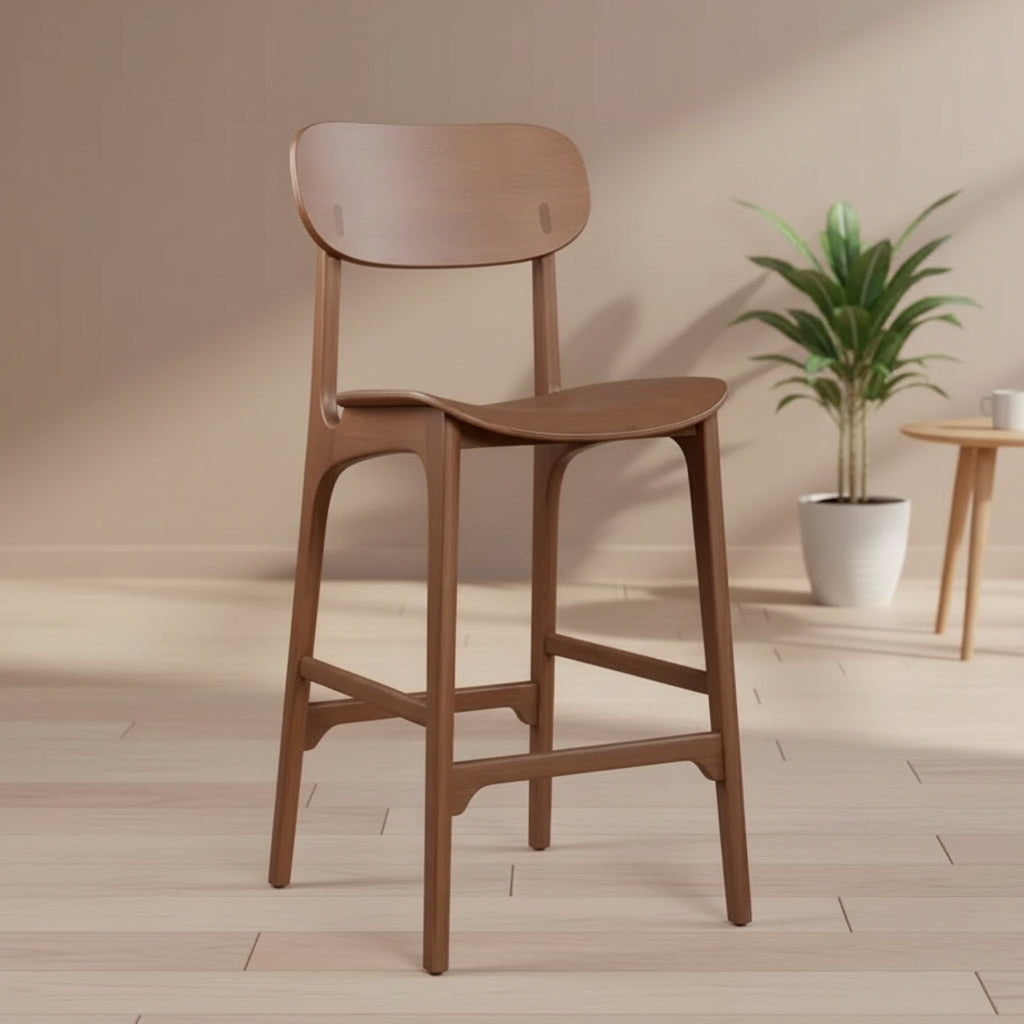 Boraam Solvang Wood Bar Stool