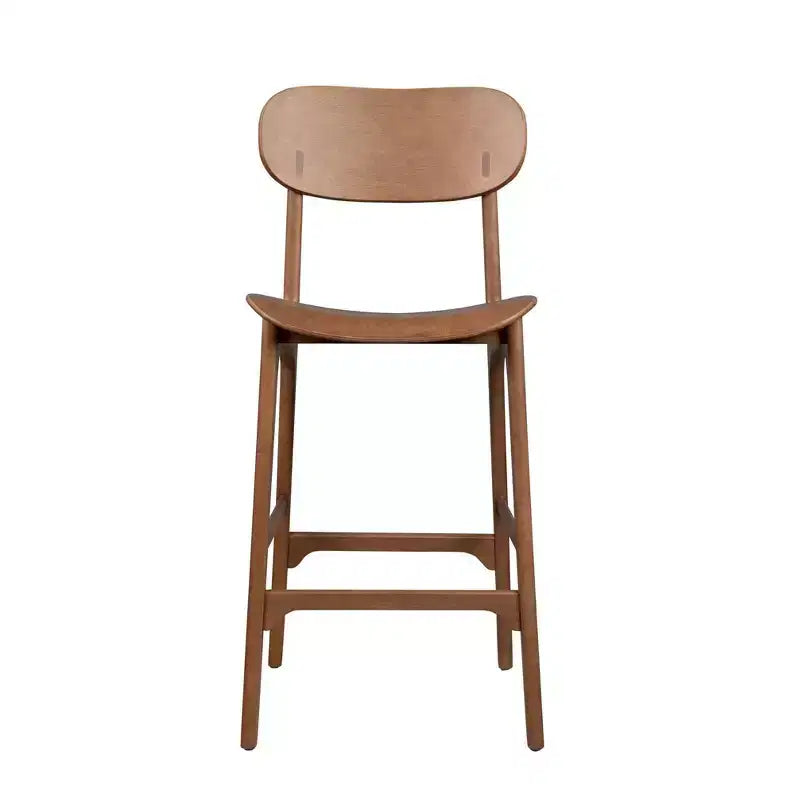 Sgabello da bar in legno da 76 cm | Schienale medio, senza braccioli, capacità 180 kg