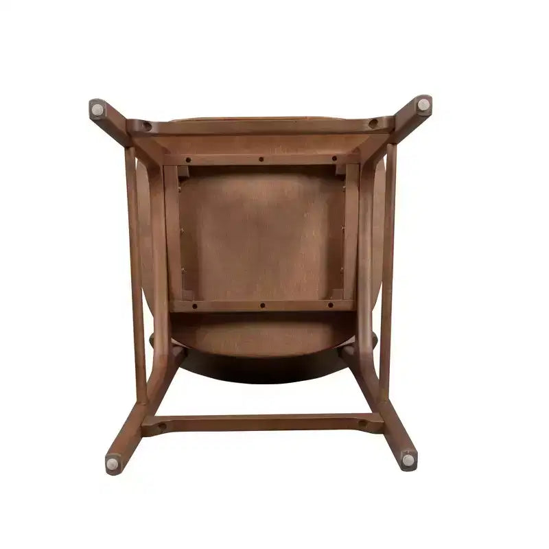 Sgabello da bar in legno da 76 cm | Schienale medio, senza braccioli, capacità 180 kg
