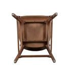 Sgabello da bar in legno da 76 cm | Schienale medio, senza braccioli, capacità 180 kg