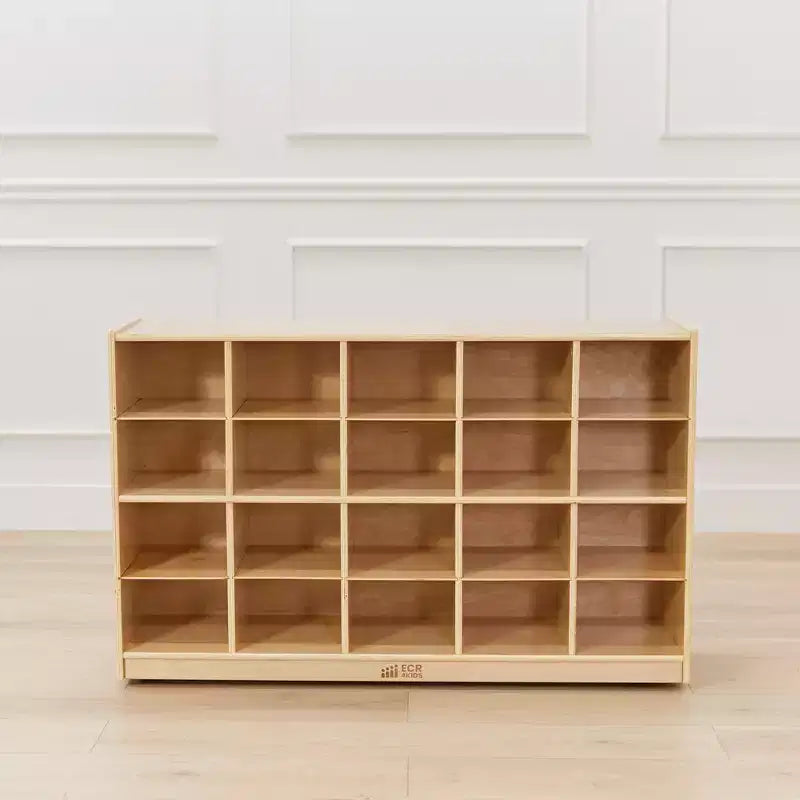 Mobile con 20 Scomparti 4x5 | Legno di Betulla, per Aula e Sala Giochi