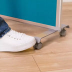 Separatore d'Ambiente Mobile a 3 Pannelli con Lavagna Magnetica e Flannel | Aula e Ufficio