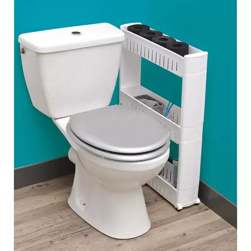 Carrello Portatutto Sottile a 3 Ripiani | Organizzatore per Bagno, Cucina e Dormitorio