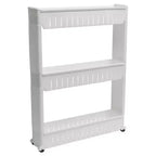 Carrello Portatutto Sottile a 3 Ripiani | Organizzatore per Bagno, Cucina e Dormitorio