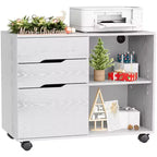 Classificatore mobile a 3 cassetti largo 79,5 cm con ruote