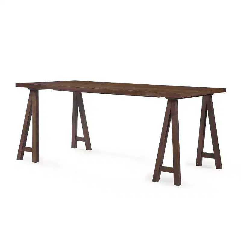 Set da pranzo moderno di metà secolo a 7 pezzi | Sedie imbottite e tavolo in legno di gomma