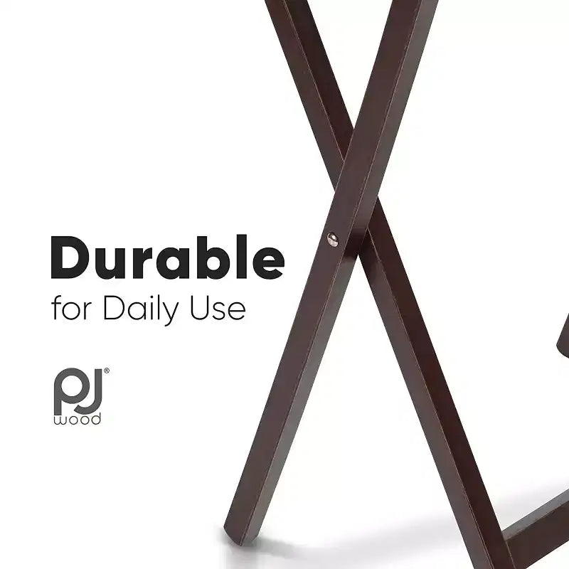Tavolino Pieghevole Portatile per Spuntini TV | Legno Massello, Sottile e Leggero