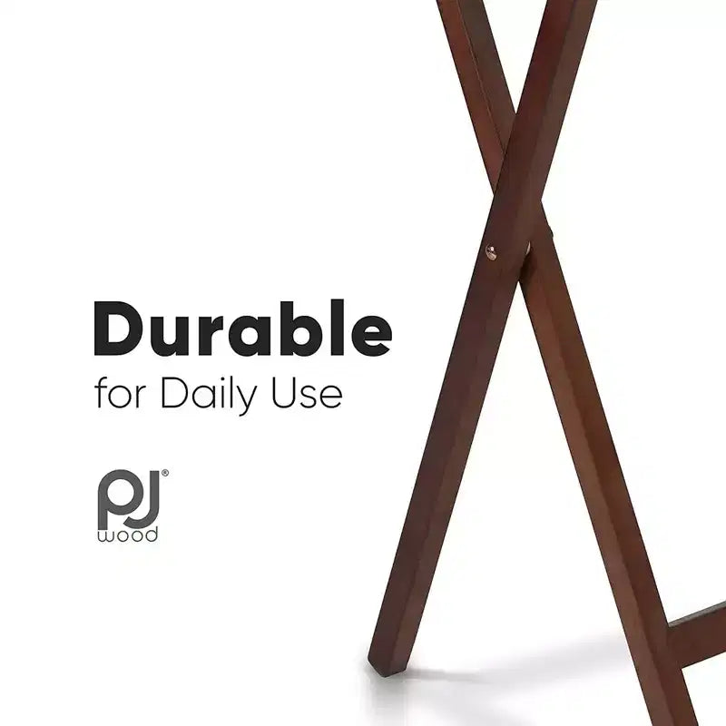 Tavolino Pieghevole Portatile per Spuntini TV | Legno Massello, Sottile e Leggero