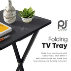 Tavolino Pieghevole Portatile per Spuntini TV | Legno Massello, Sottile e Leggero