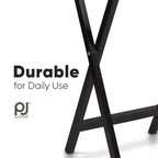 Tavolino Pieghevole Portatile per Spuntini TV | Legno Massello, Sottile e Leggero