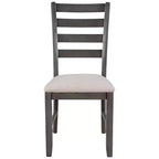 Set da pranzo da 6 pezzi con tavolo rettangolare, 4 sedie e panca - Grigio