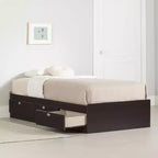 Letto a Piattaforma per Bambini con Cassetti Contenitori | Struttura in Legno, Nessuna Rete a Molle Necessaria